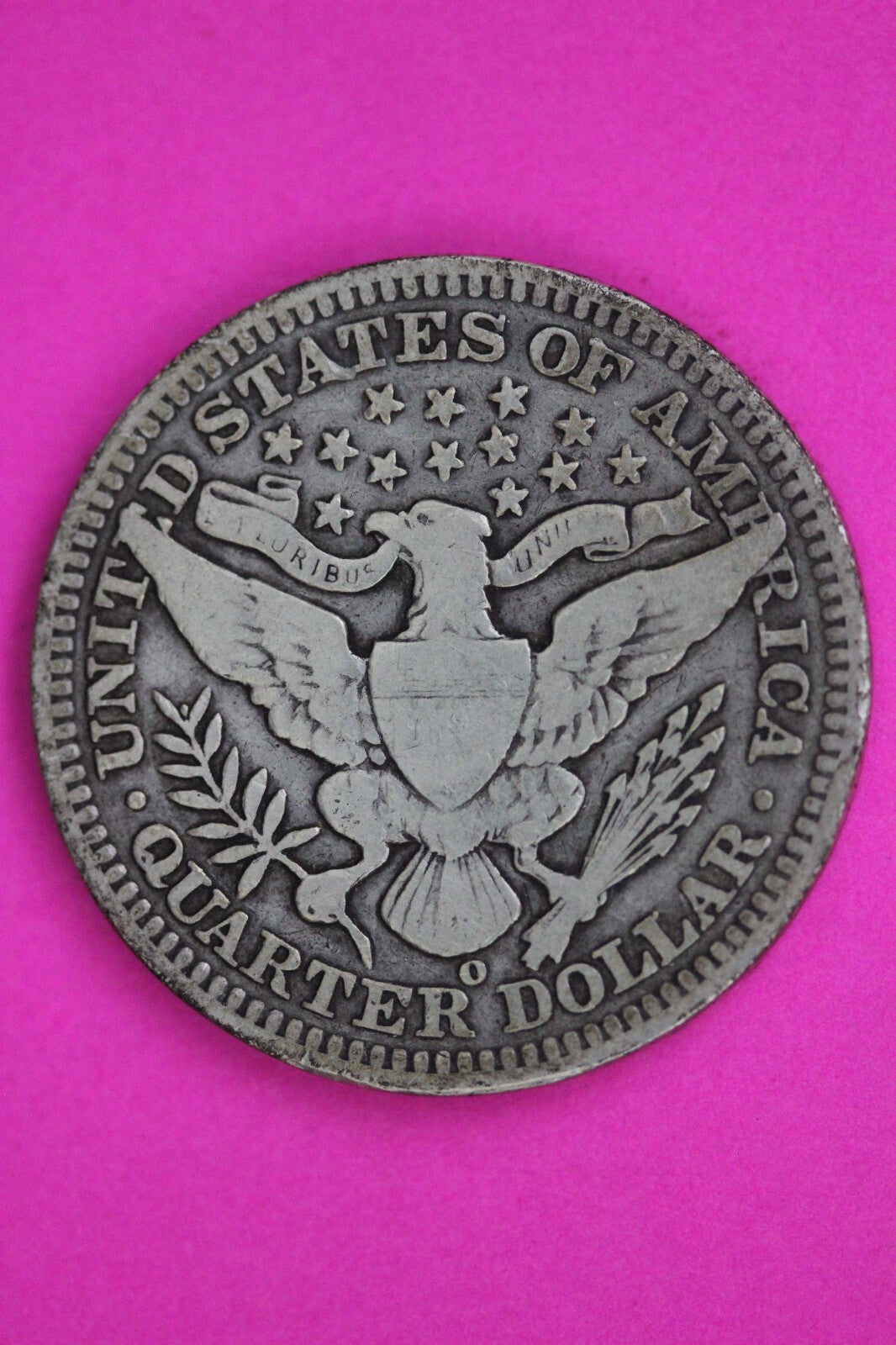 1904 O Barber Liberty Silver Quarter Guaranteed Authentic & Genuine Coin 0610N