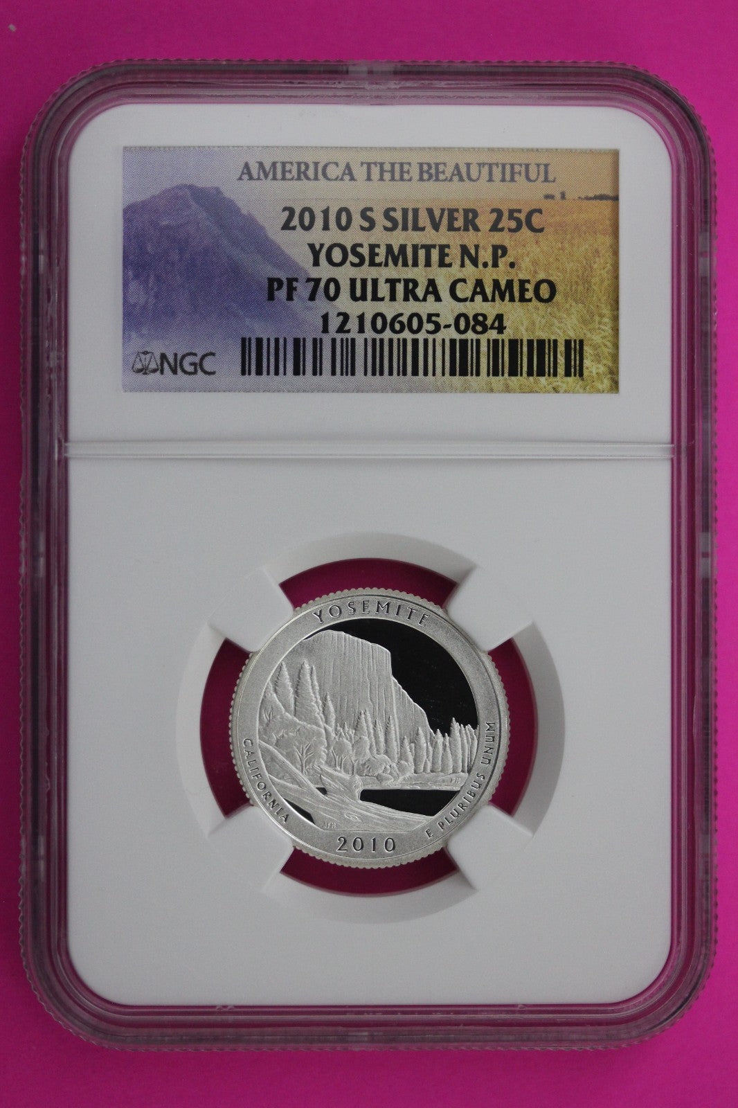 2010 S PF 70 Silver Quarter Yosemite Park ATB NGC Graded Certified Slab 506