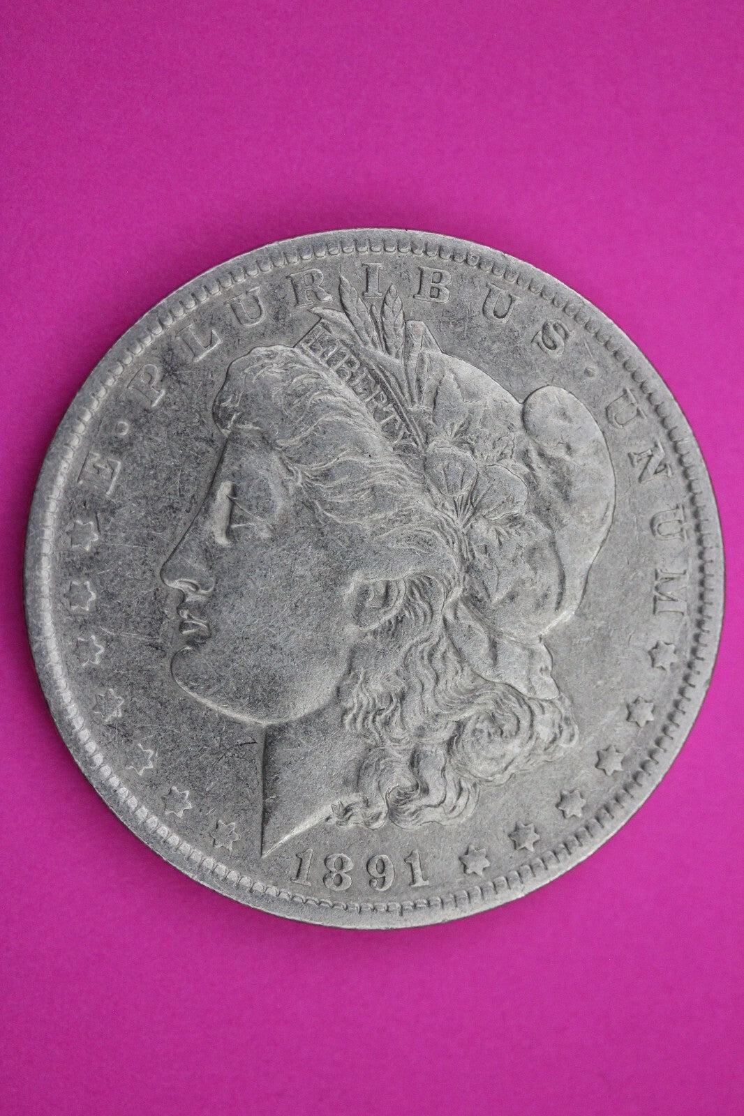 1891 O Morgan Lady Liberty Rare Date Silver DollarGuaranteed Authentic 0188N