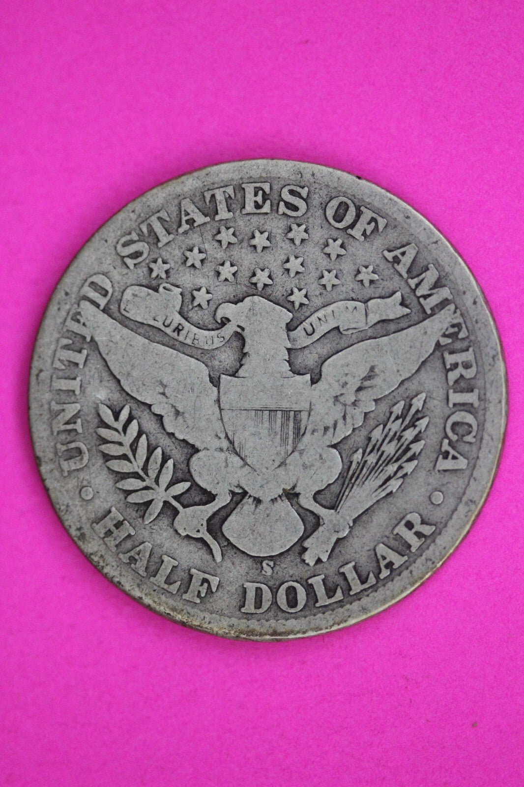 1909 Inverted S Barber Liberty Half Dollar Silver Coin Guaranteed Authentic 1487