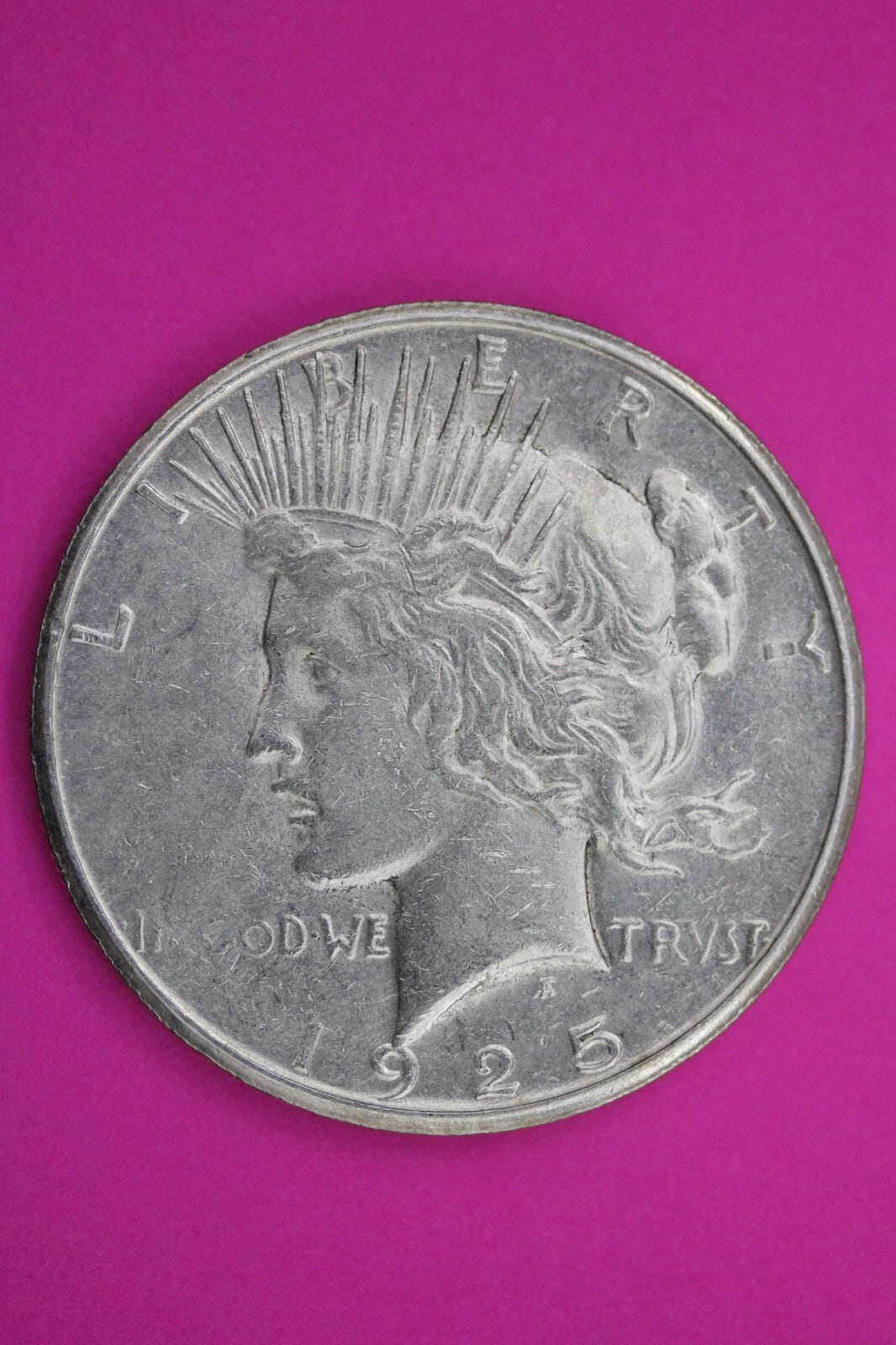 High Grade 1925 S Liberty Peace Silver Dollar San Francisco Mint Nice Luster 201