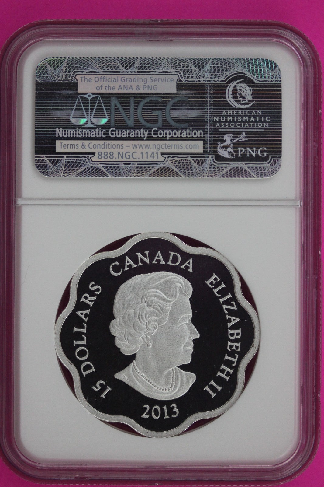 2013 PF 69 Scallop Year Of the Snake Canada 1 OZ Silver $15 NGC Certified 905