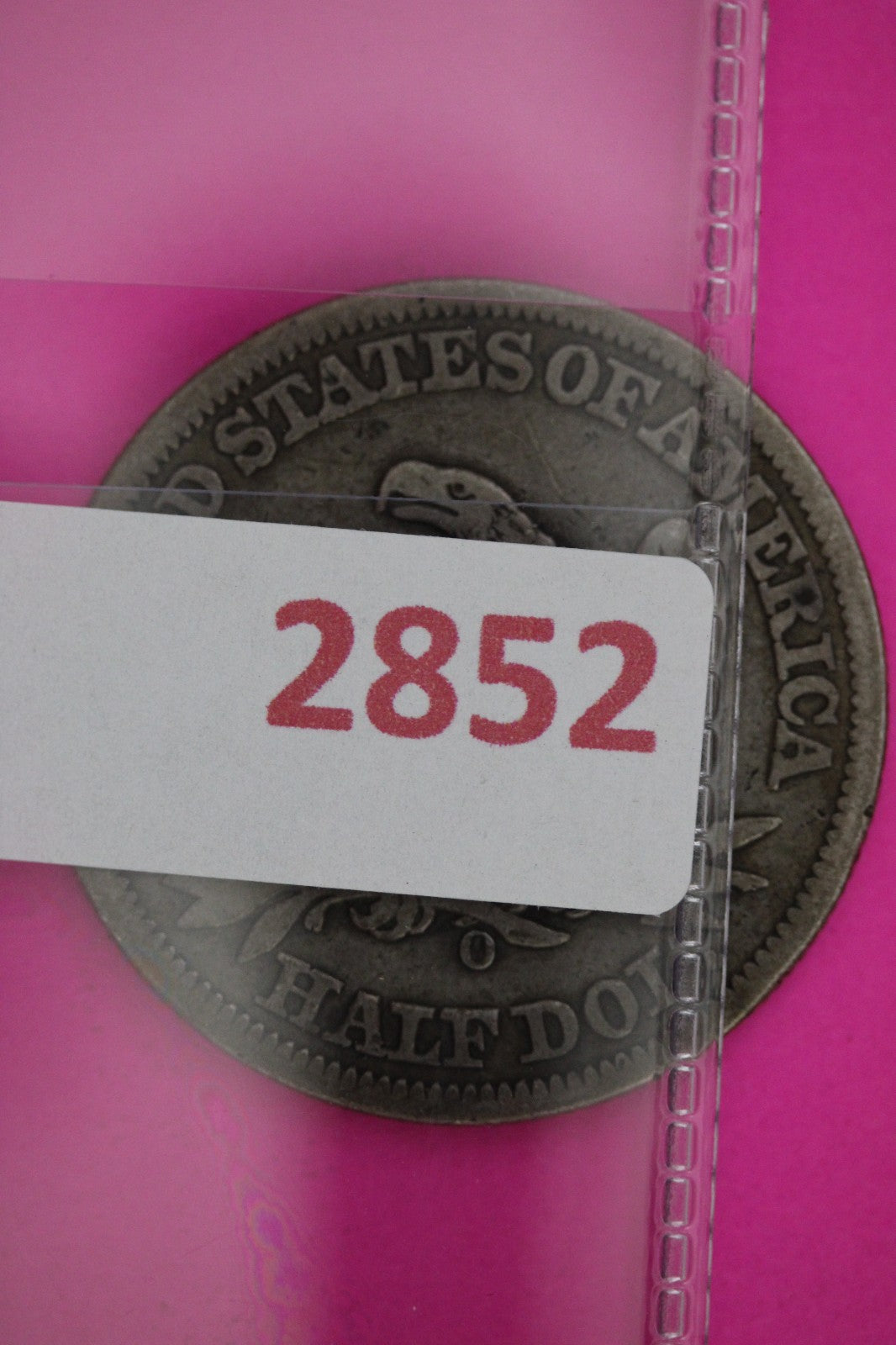 1858 O Seated Liberty Silver Half Dollar Guaranteed Authentic Genuine Coin 2852