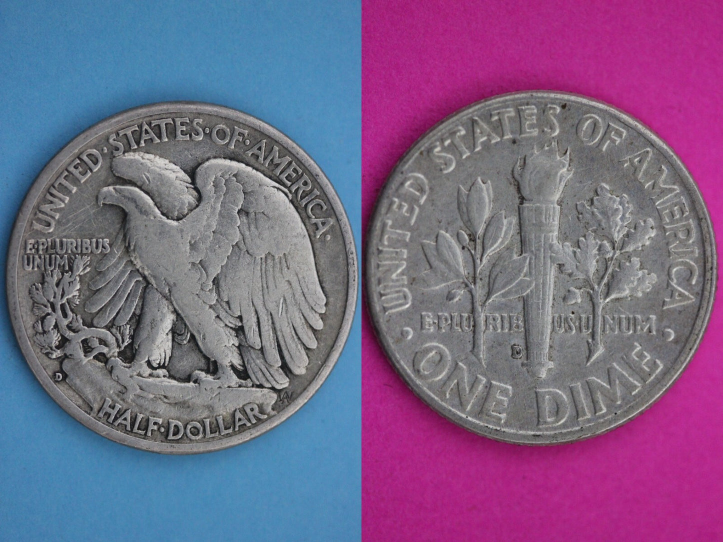 6 Standard Ounces Coin Weight 90% Silver Junk Walking Halves & Roosevelt Dimes