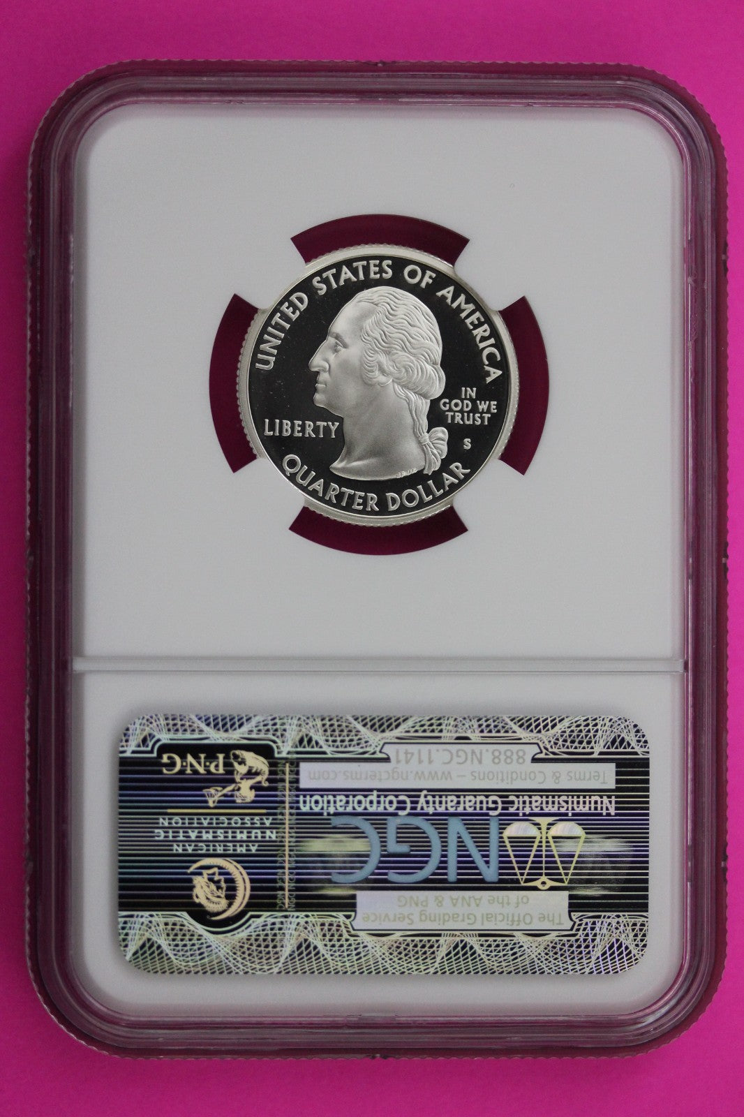 2008 S PF 70 Hawaii Silver State Quarter NGC Certified Authentic Slab 453