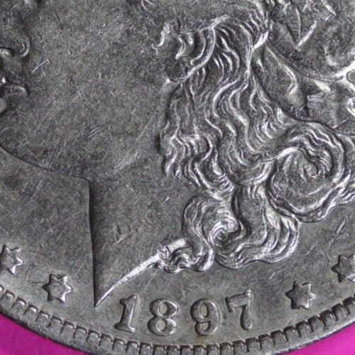 High Grade 1897 O Morgan Liberty Silver Dollar Key Date Coin New Orleans 194