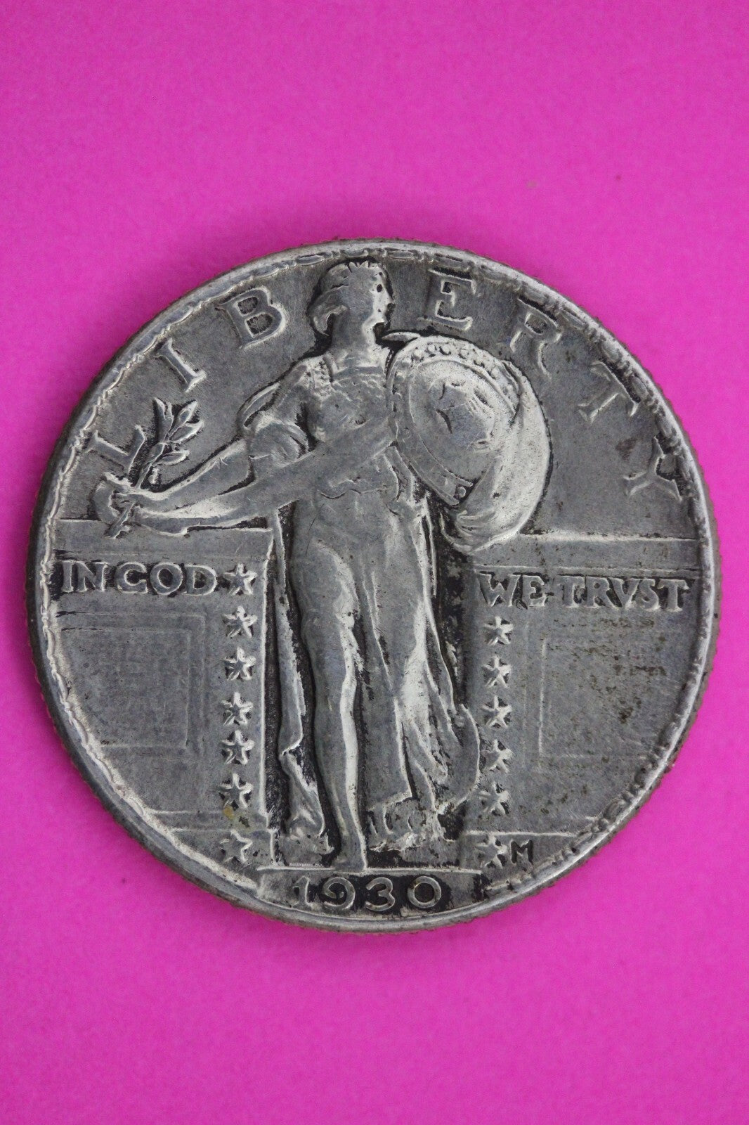 High Grade Full Date 1930 P Standing Liberty Silver Quarter Key Date Coin 06