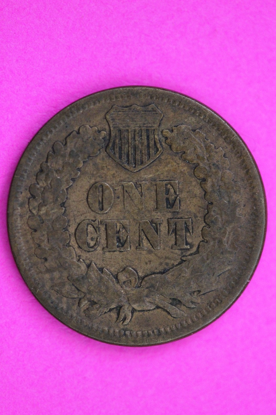 Rare 1865 18/18 Snow 4 Indian Head Cent Penny Guaranteed Authentic Coin 2295
