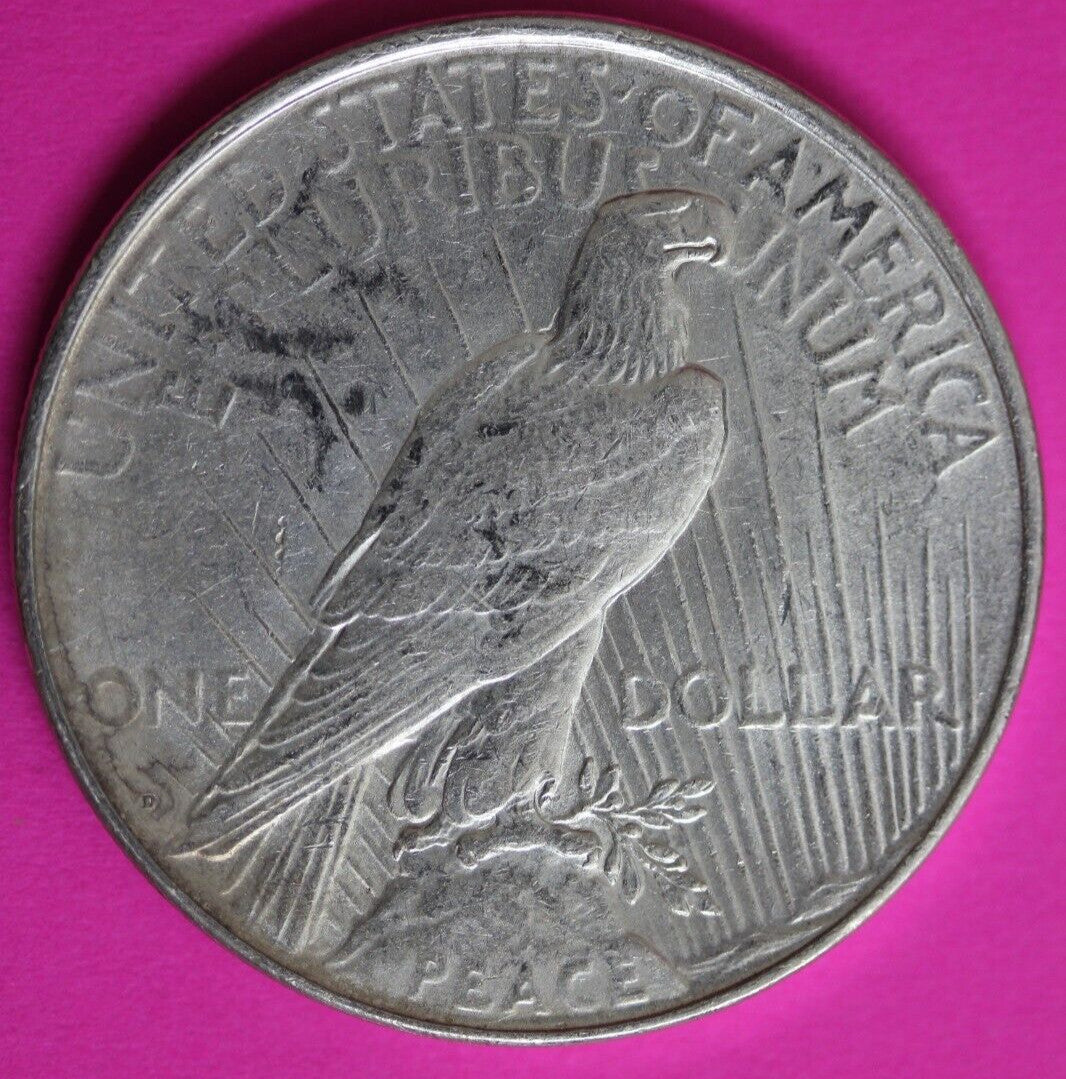 1923 D Liberty Peace Silver Dollar Exact Coin Shown Nice Luster Better Grade 132