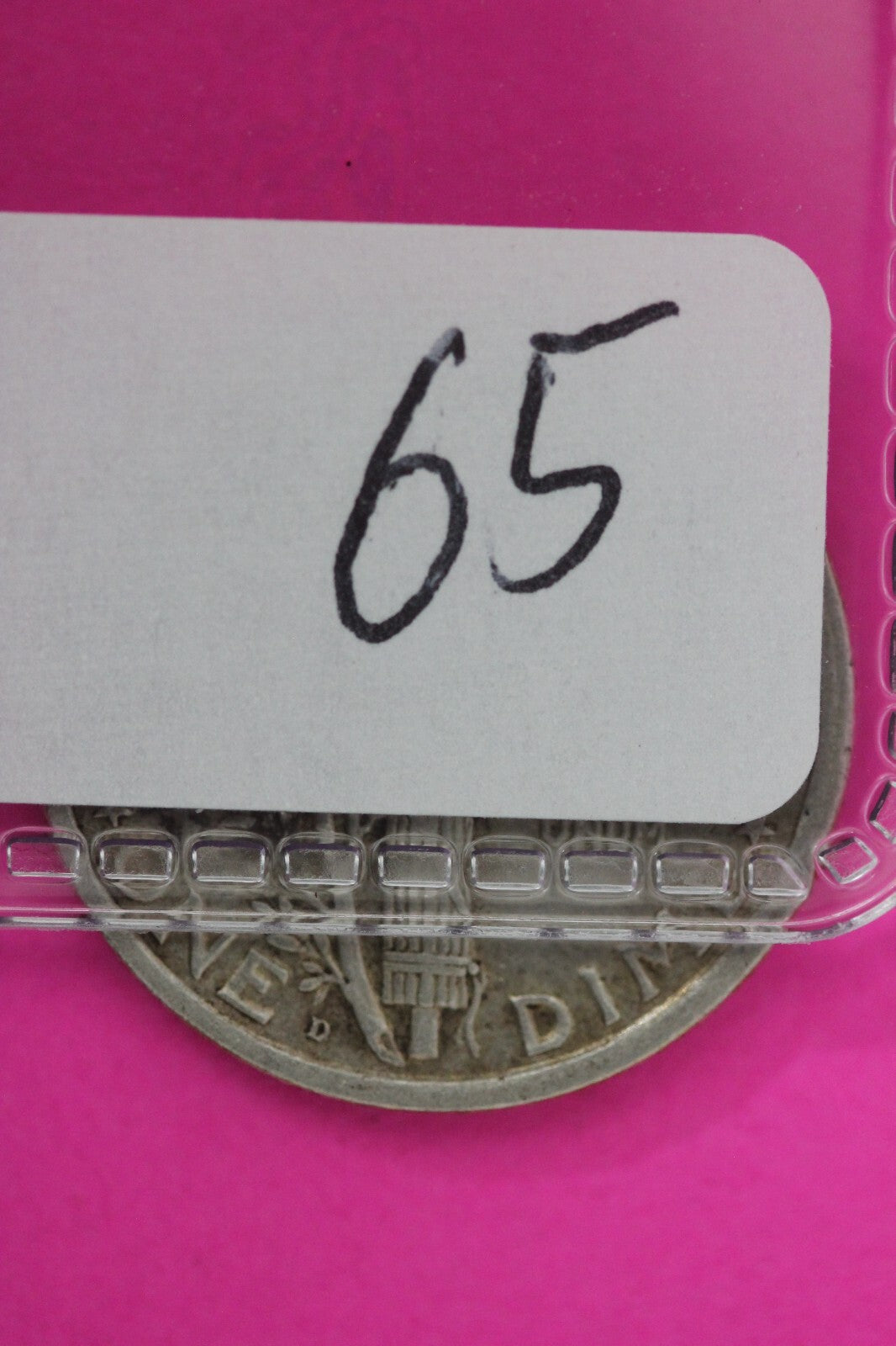 1919 D Mercury Winged Liberty Dime Semi Key Date Exact Same Coin In Pics 65