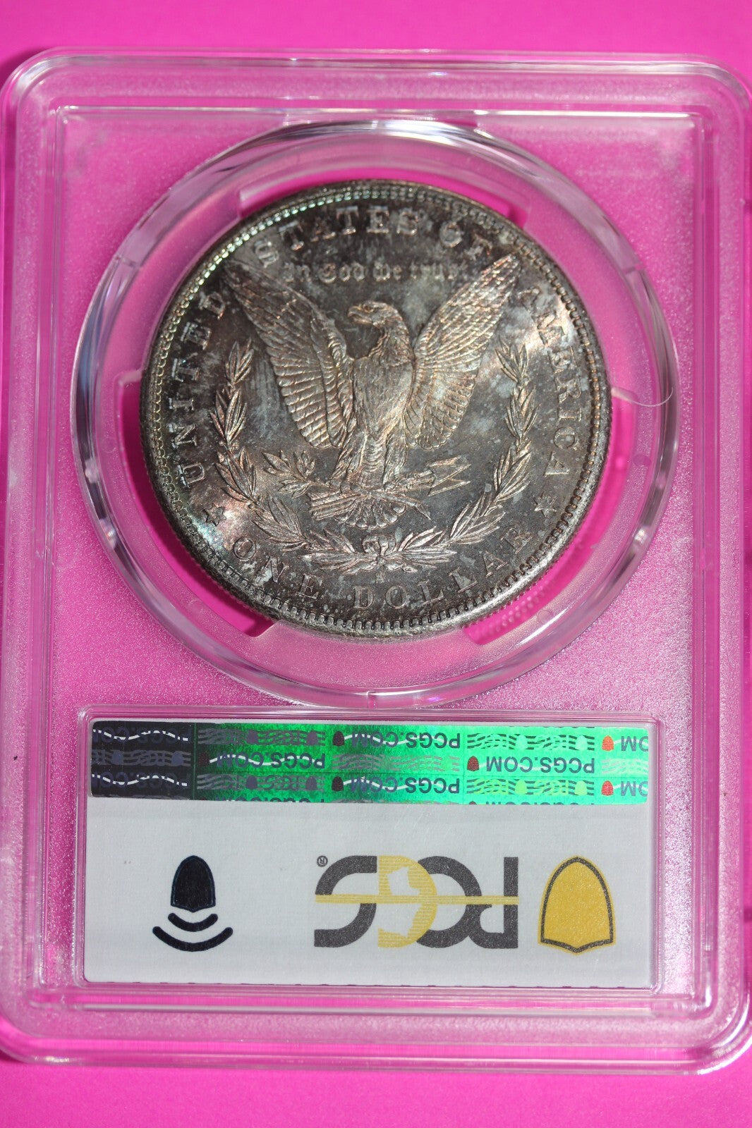 Nicely Toned 1881 S MS 62 Liberty Morgan Silver Dollar PCGS Certified Slab 764