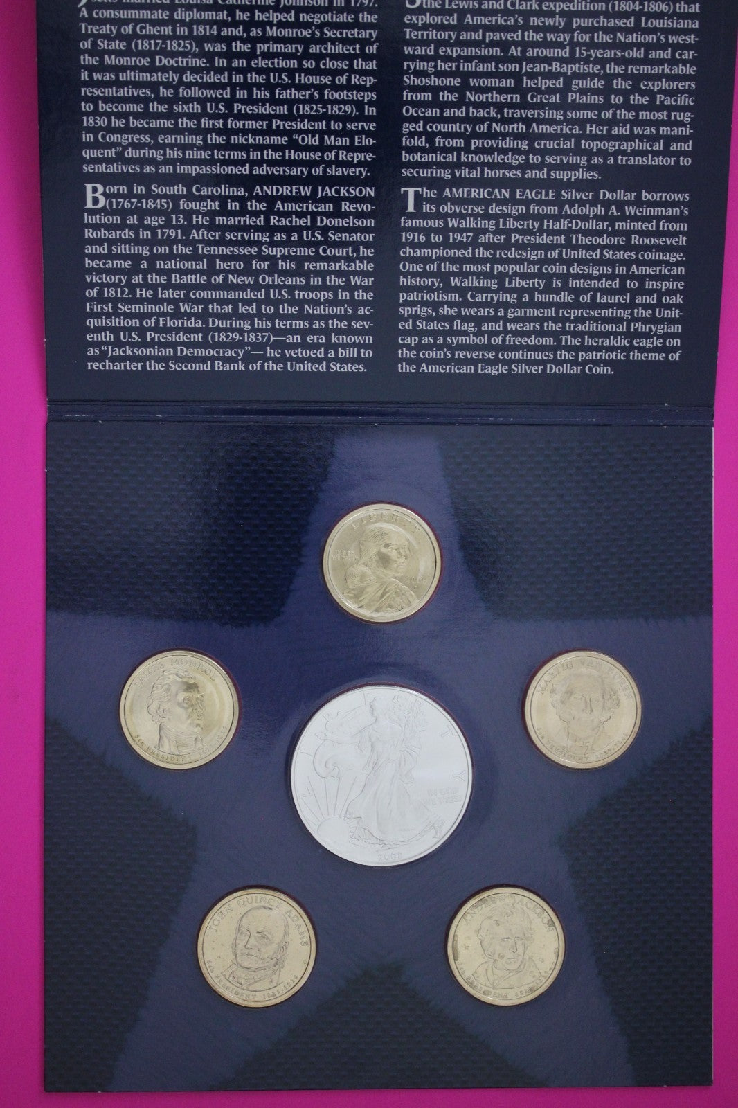 Gem 2008 Brilliant Uncirculated 6 Dollars U.S. Mint Set Silver Eagle COA 9057