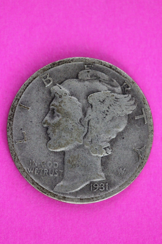 1931 D Mercury Winged Liberty Dime Silver You Get Same Coin In Pics 42