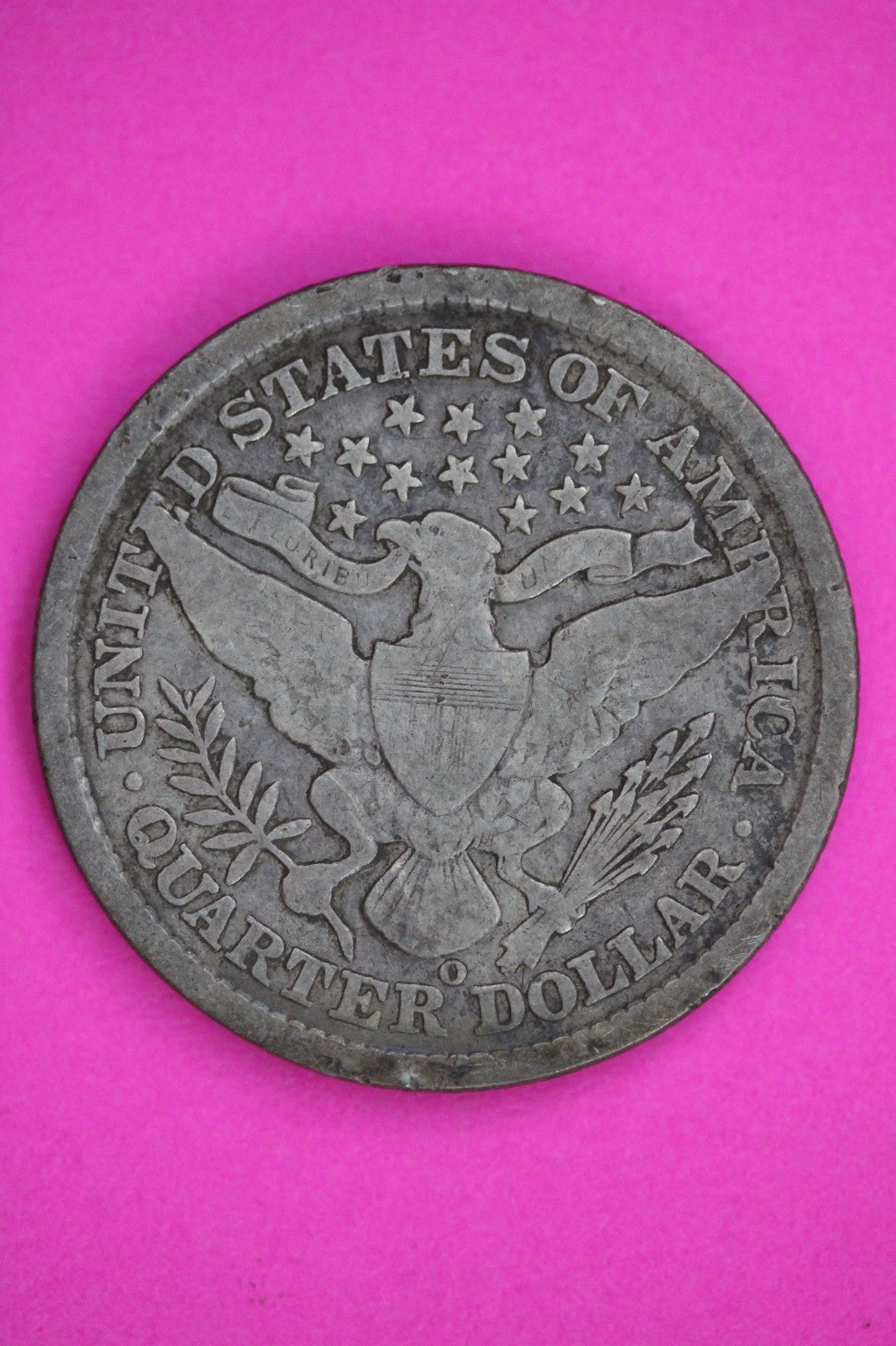 1897 O Barber Liberty Quarter Silver Guaranteed Authentic & Genuine Coin 2850