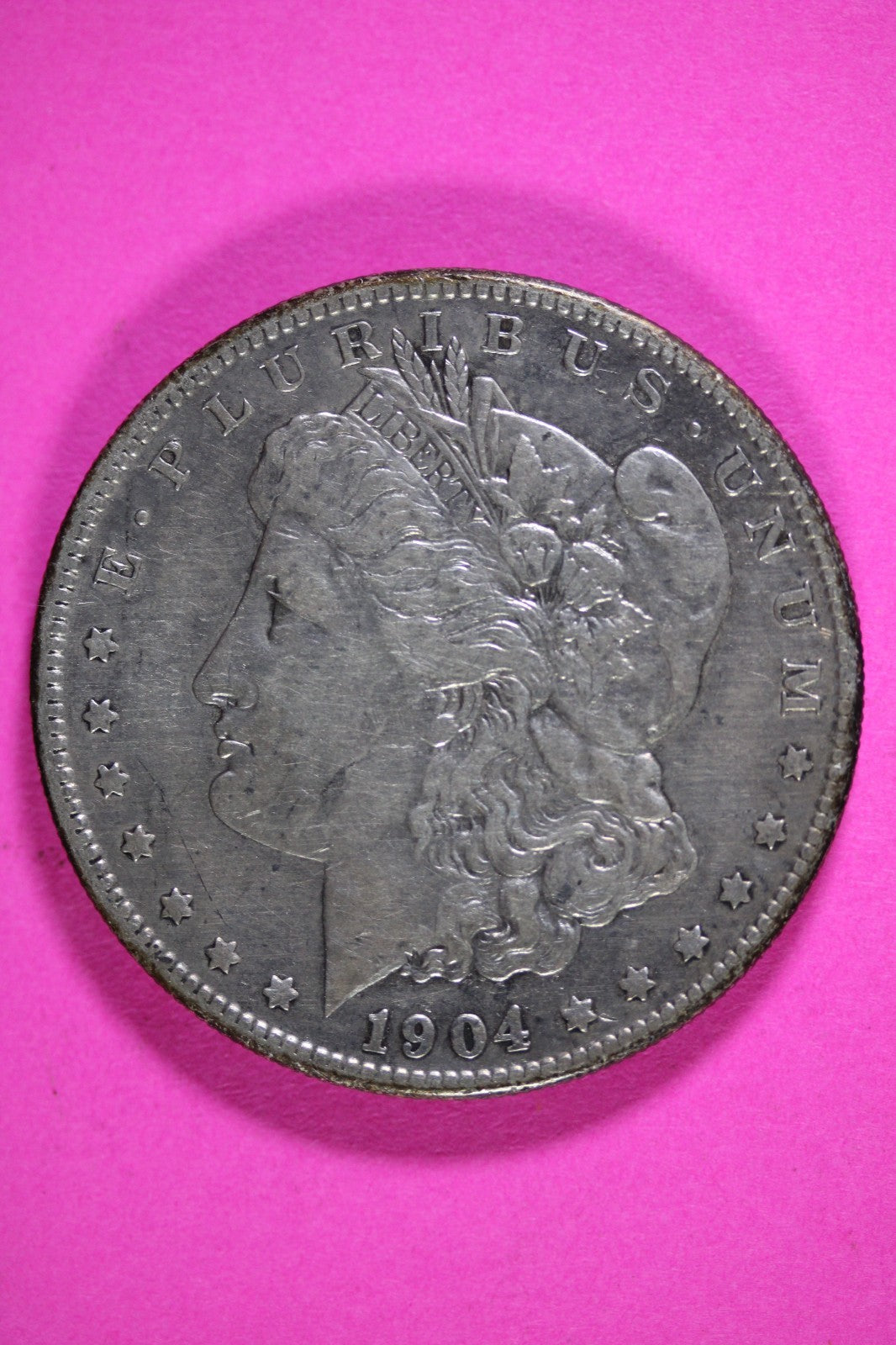 1904 S Morgan Lady Liberty Silver Dollar Guaranteed Authentic & Genuine 2678