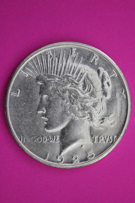 1925 S Peace Silver Dollar LIberty Coin Guaranteed Authentic U.S.A. Seller 1961