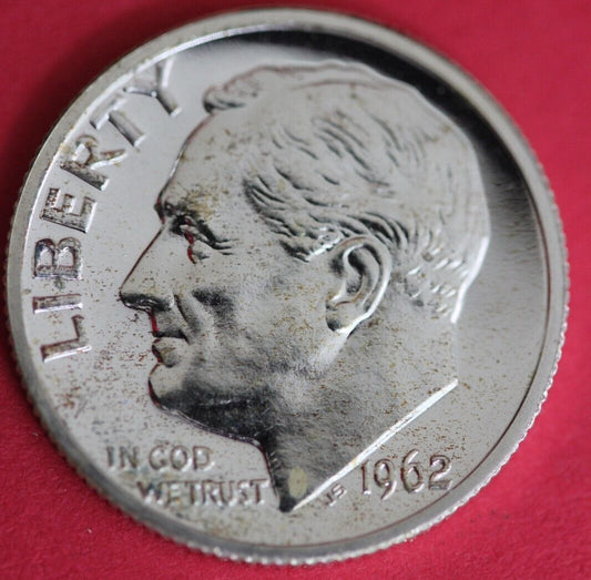 1962 Silver Proof Roosevelt Dime Exact Coin Shown  63