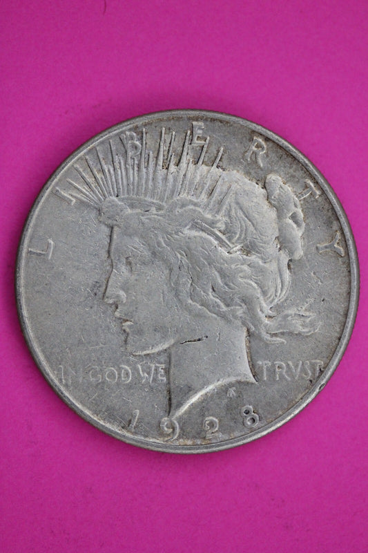 1928 S Peace Liberty Silver Dollar Guaranteed Authentic & Genuine Coin 1153