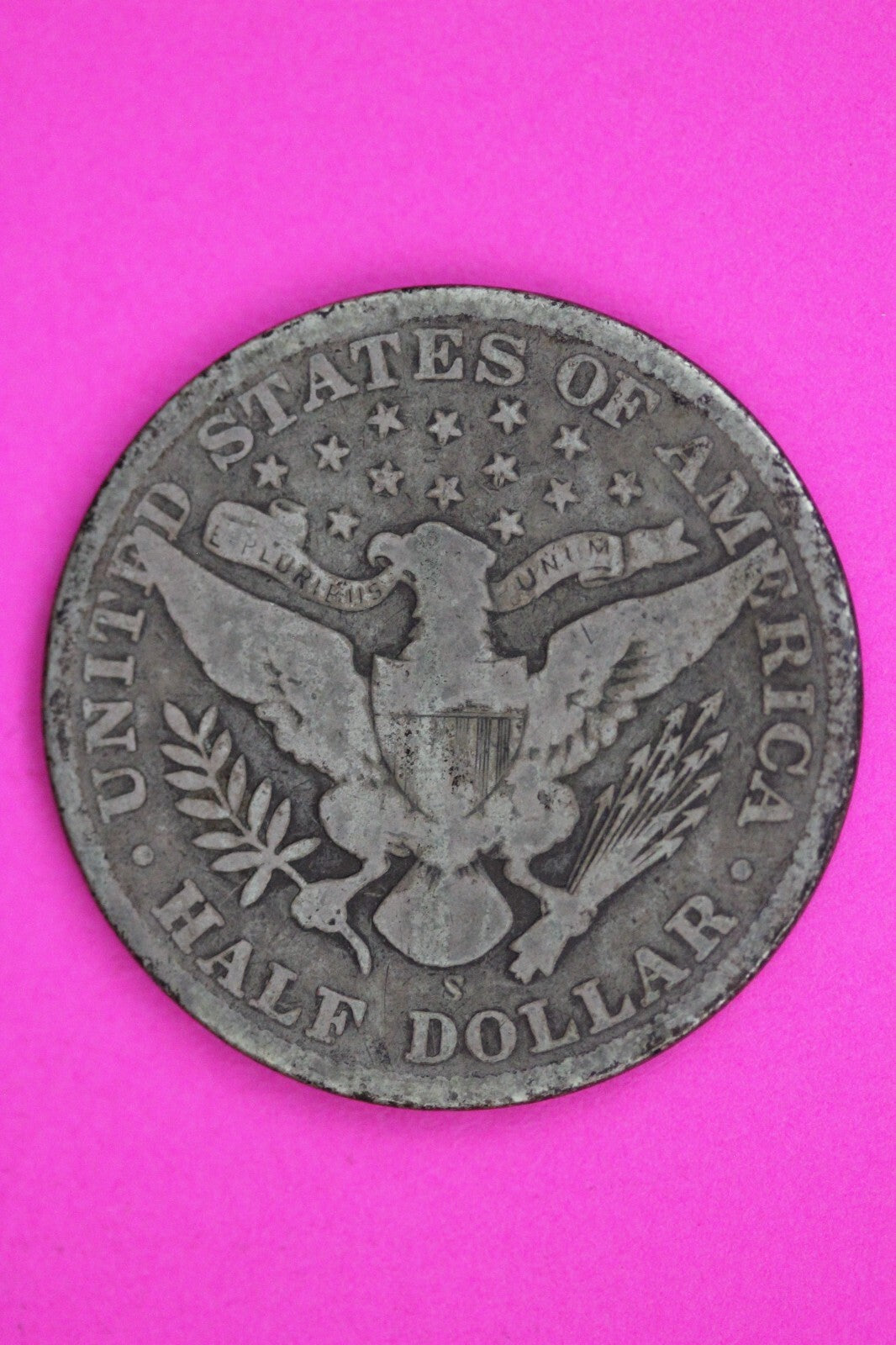 1909 Inverted S Barber Liberty Half Dollar Silver Coin Guaranteed Authentic 1486