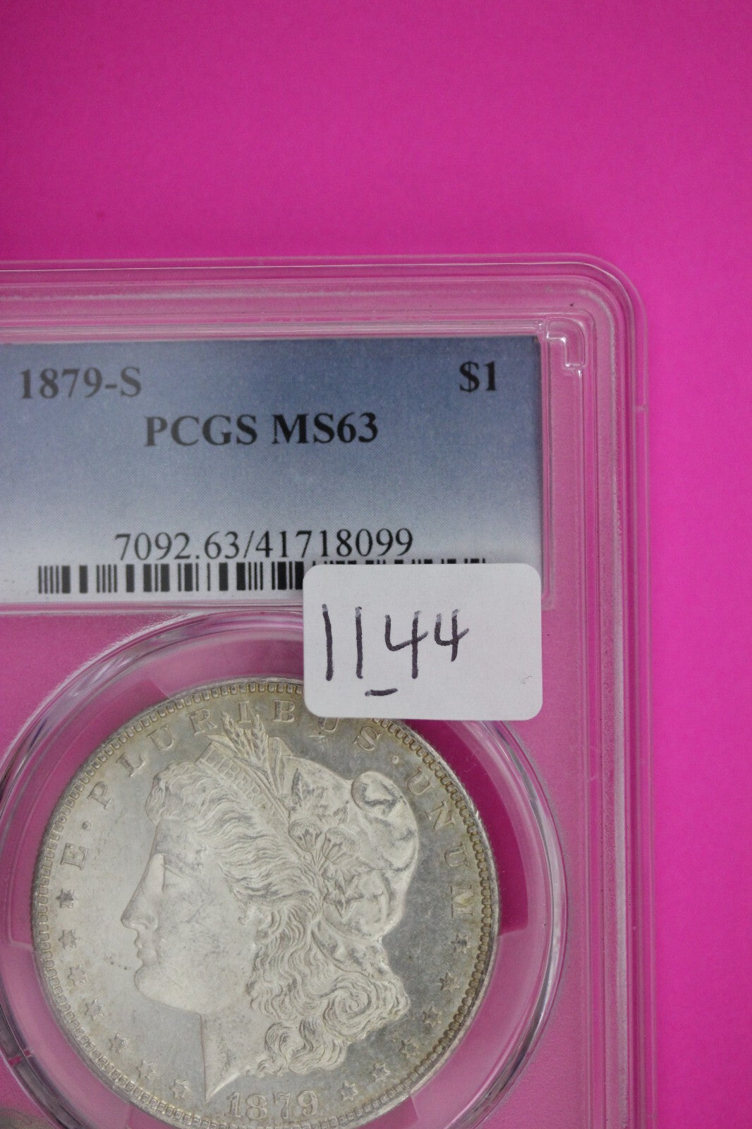 1879 S MS 63 Liberty Morgan Silver Dollar PCGS Certified Graded Authentic 1144
