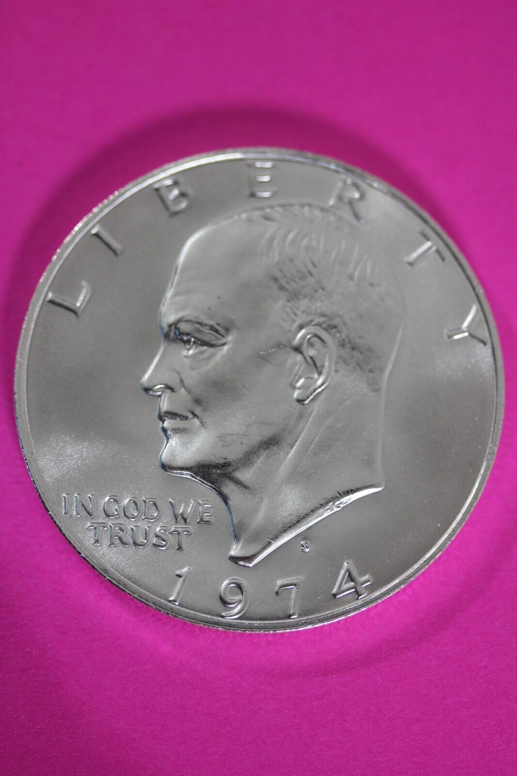 Gem BU 1974 S Ike Eisenhower 40% Silver Dollar You Get Same Coin In Pics TOM 17