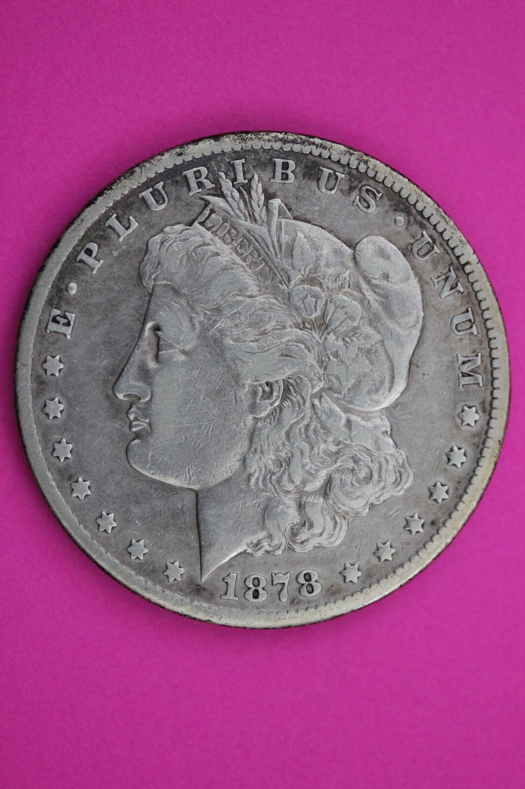 1878 CC Morgan Lady Liberty Carson City Mint  Rare Key Date Silver Dollar 0182N