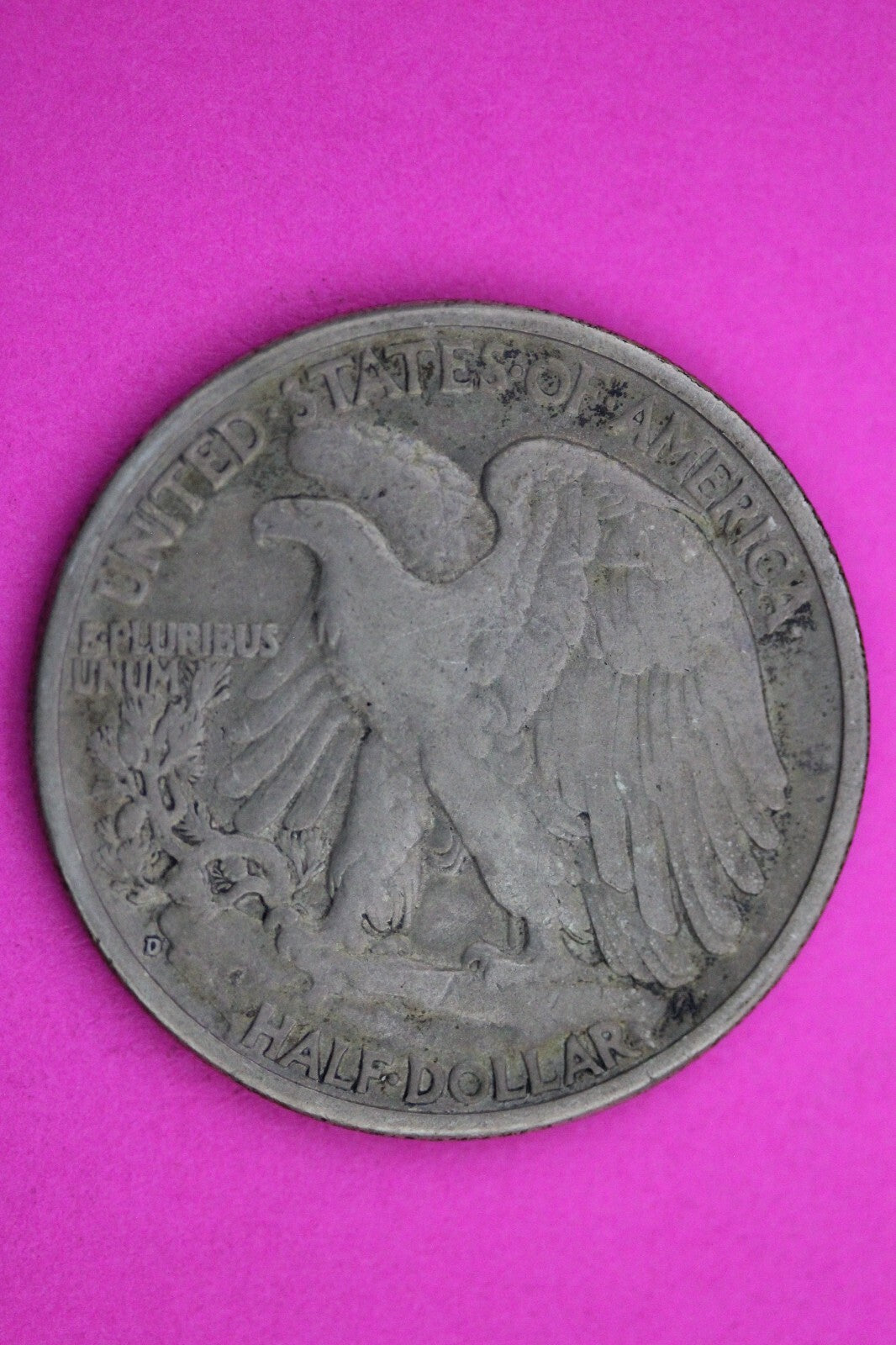 1938 D Walking Liberty Half Dollar Scarce Semi Key Date Silver Walker Coin 0015