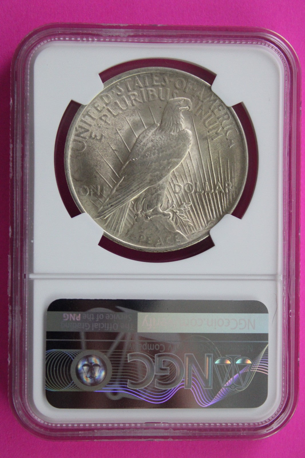 1922 P MS 63 Liberty Peace Silver Dollar NGC Certified Graded Authentic 701