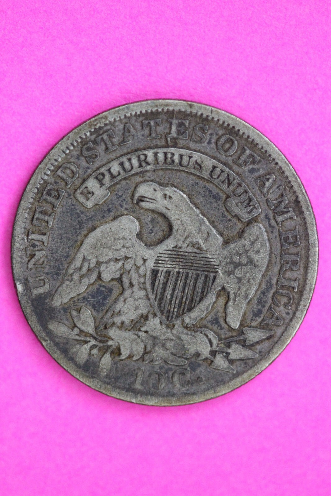 1835 Capped Bust Silver Dime Guaranteed Authentic & Genuine Very Rare Coin 0725N