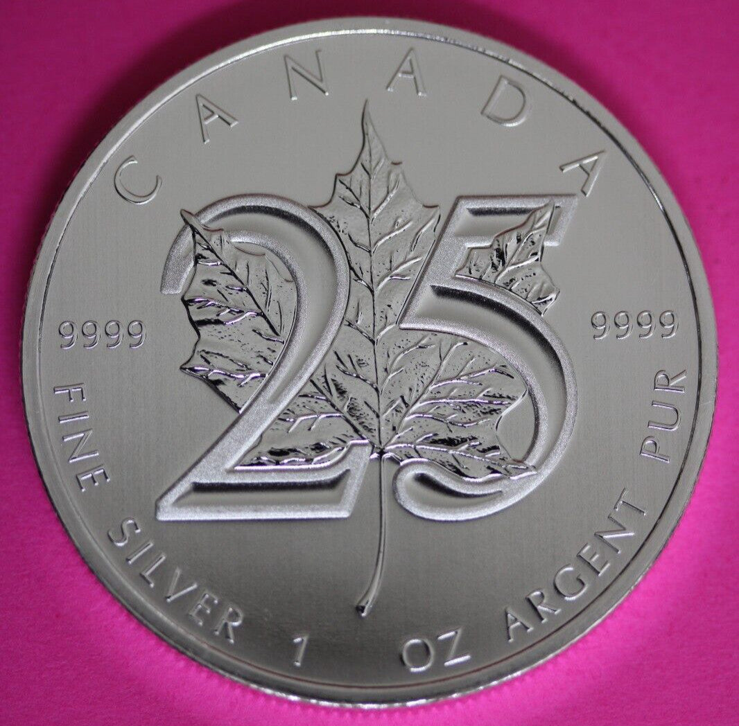 Gem BU 2013 Canada $5 Dollars 1 Ounce Silver Maple Leaf Same Coin In Pics CAF08