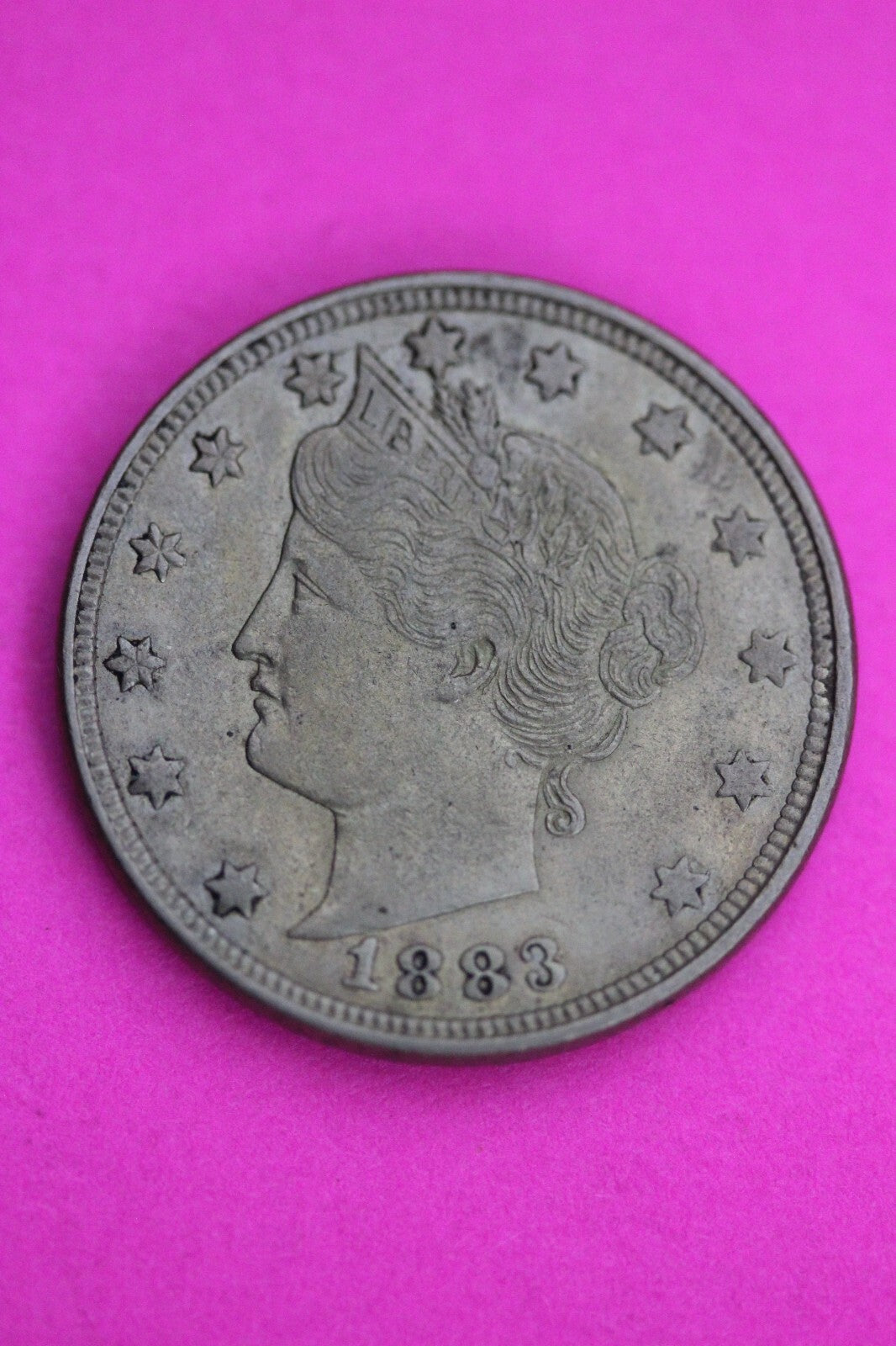 High Grade 1883 No Cents V Liberty Nickel Exact Coin Pictured Scarce Key Date 06