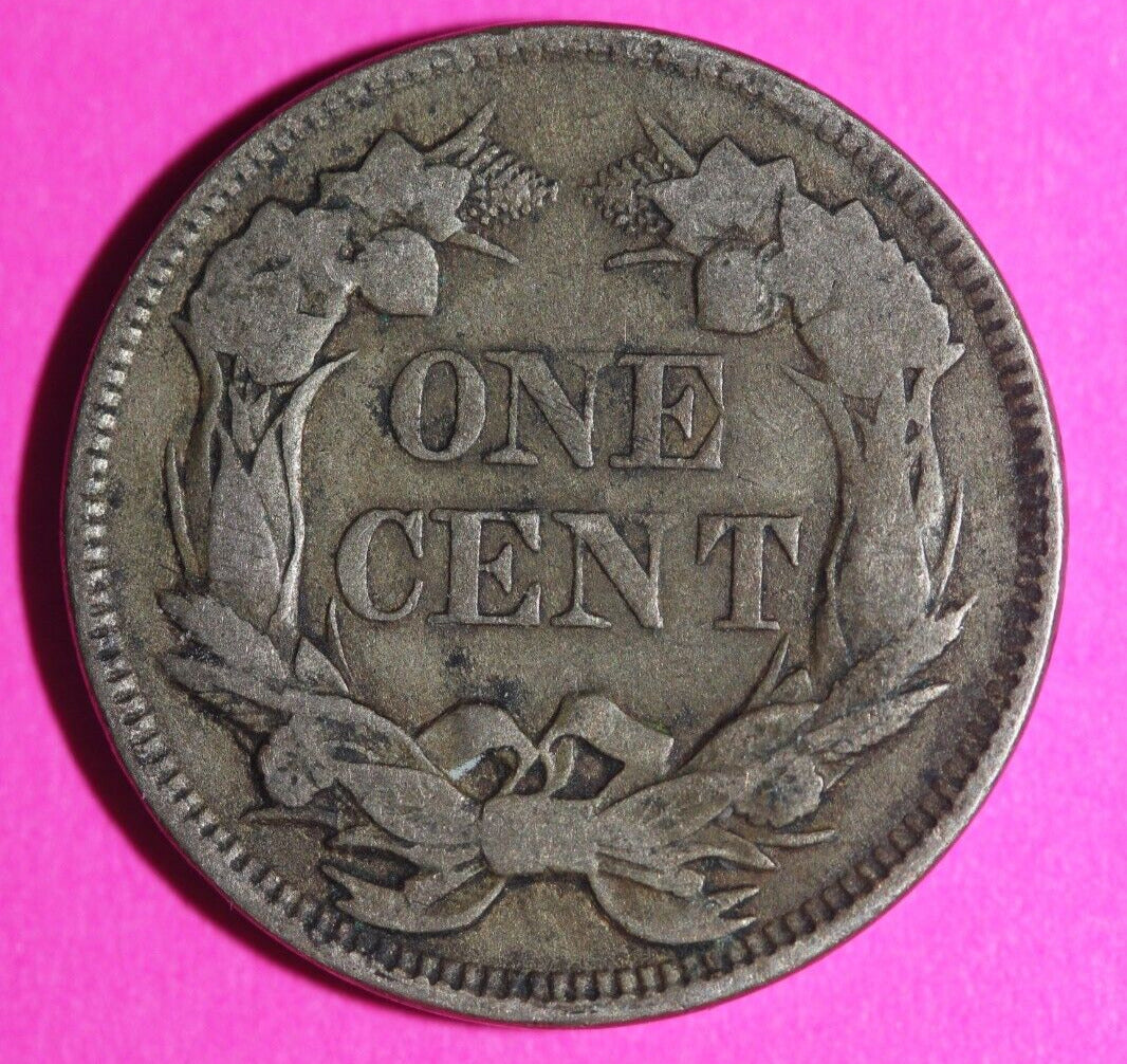 1857 Flying Eagle Cent Penny Exact Scarce Early Type Coin as Pictured 20
