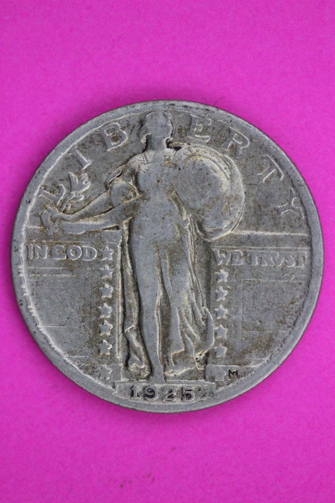 1925 P Standing Liberty Silver Quarter Semi Key Date Coin Exact Coin In Pic 34