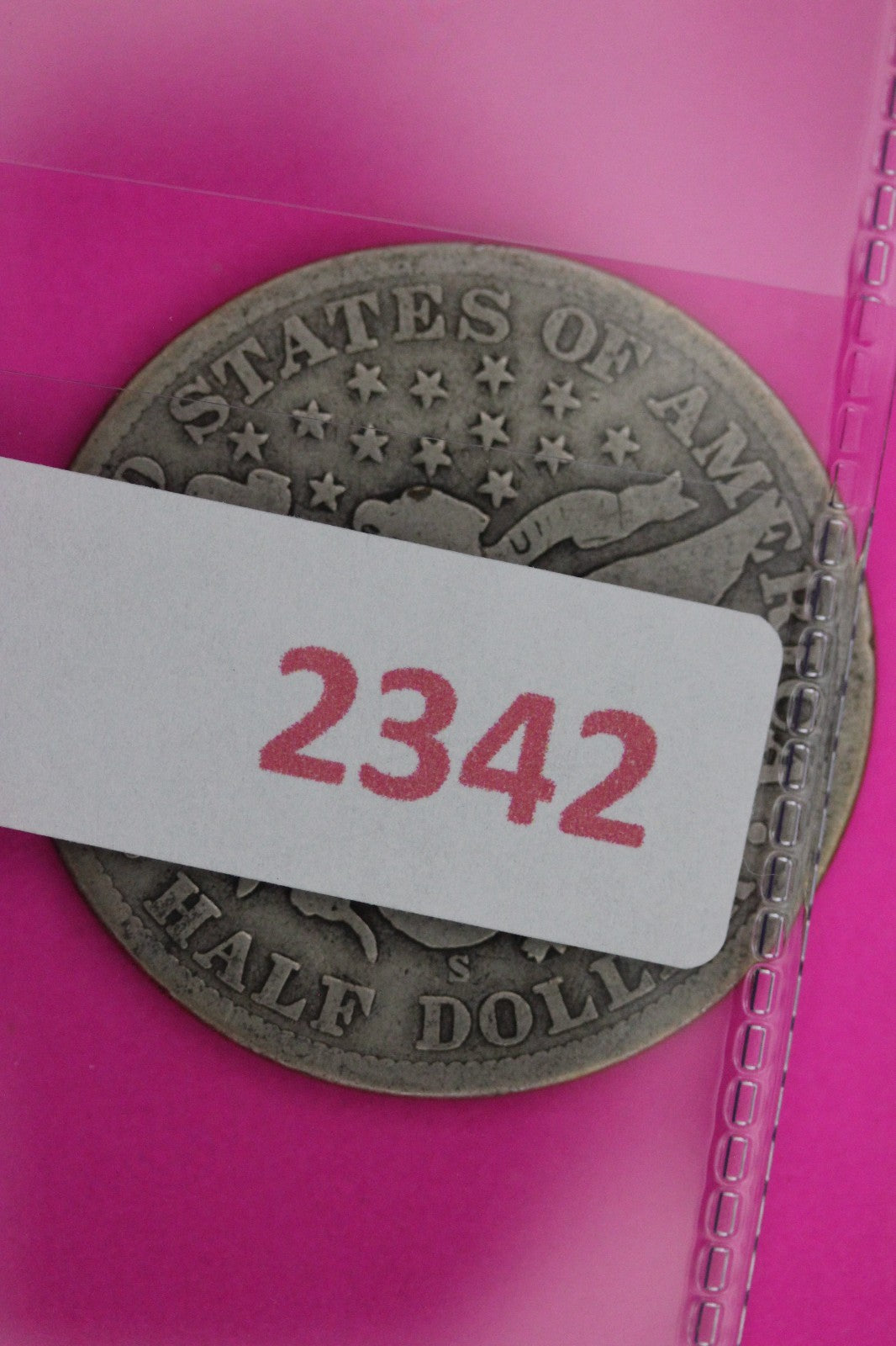 1907 S Barber Liberty Silver Half Dollar Guaranteed Authentic Genuine Coin 2342