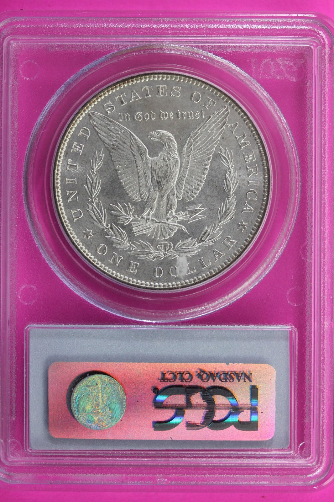 End Of Roll Toned 1886 P MS 62 Liberty Morgan Silver Dollar PCGS Certified 391