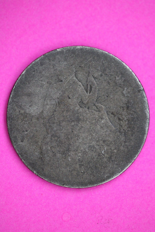? Seated Dime Silver Exact Coin Shown Low Grade Filler Damaged Bent 2752