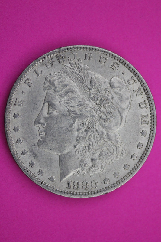 High Grade 1880 O Morgan Lady Liberty Rare Date Silver Dollar Authentic 0199N