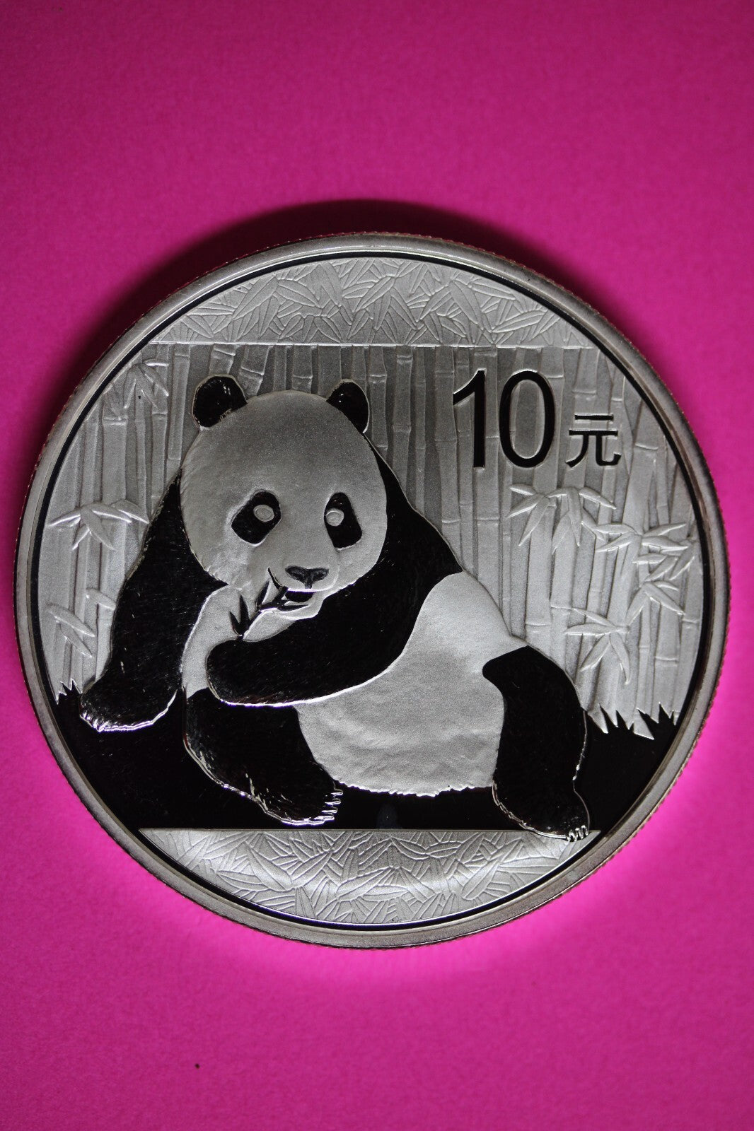 2015 Gem BU China Panda 1 OZ 999 Silver Same Coin In Pics Proof Like Capsule 25