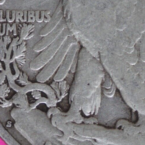 1933 S Walking Liberty Half Dollar Scarce Semi Key Date Silver Coin 51