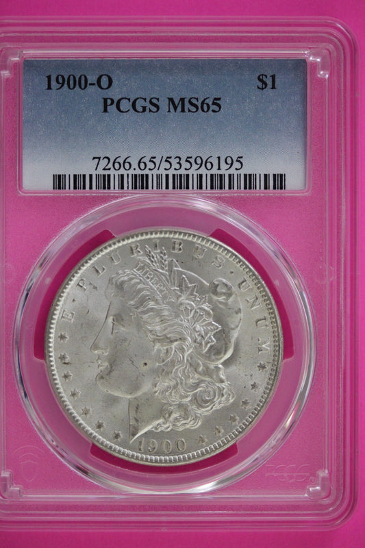 1900 O MS 65 Liberty Morgan Silver Dollar PCGS Graded Authentic Certified 64