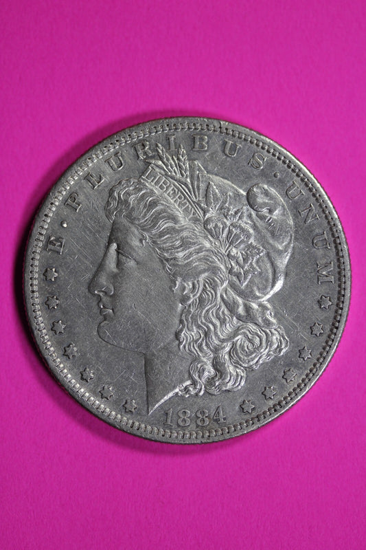High Grade 1884 S Morgan Liberty Silver Dollar Key Date Coin San Francisco 208