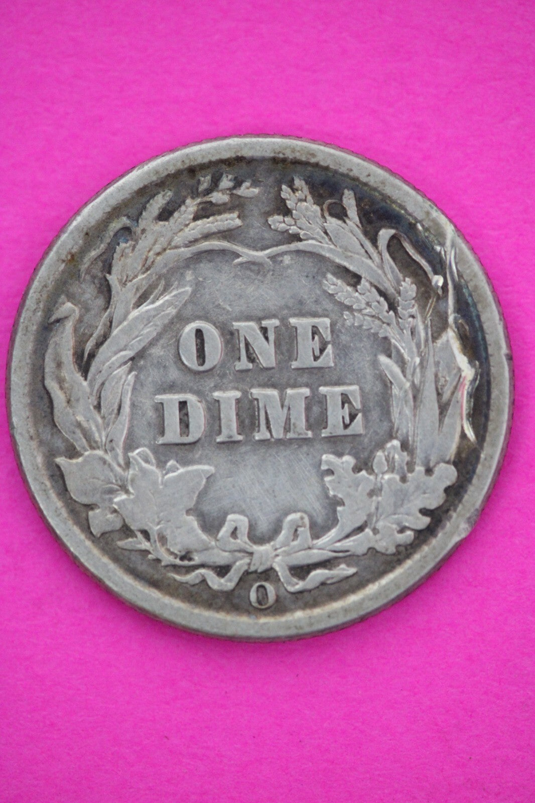 1907 O Barber Liberty Dime Scarce Semi Key Date Silver Coin New Orleans Mint 168