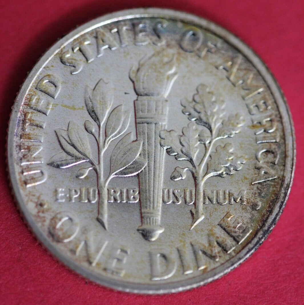 Toned 1963 Silver Proof Roosevelt Dime Exact Coin Shown Fast Shipping OCE 89