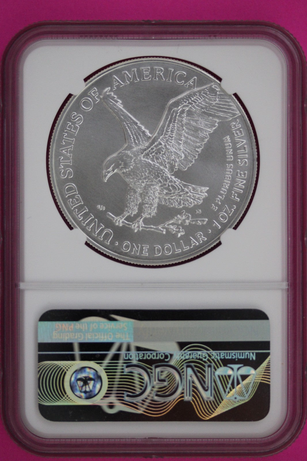 2023 W 10 (MS 70) Redbook Label Silver Eagle Coin NGC Certified Graded Slab 801