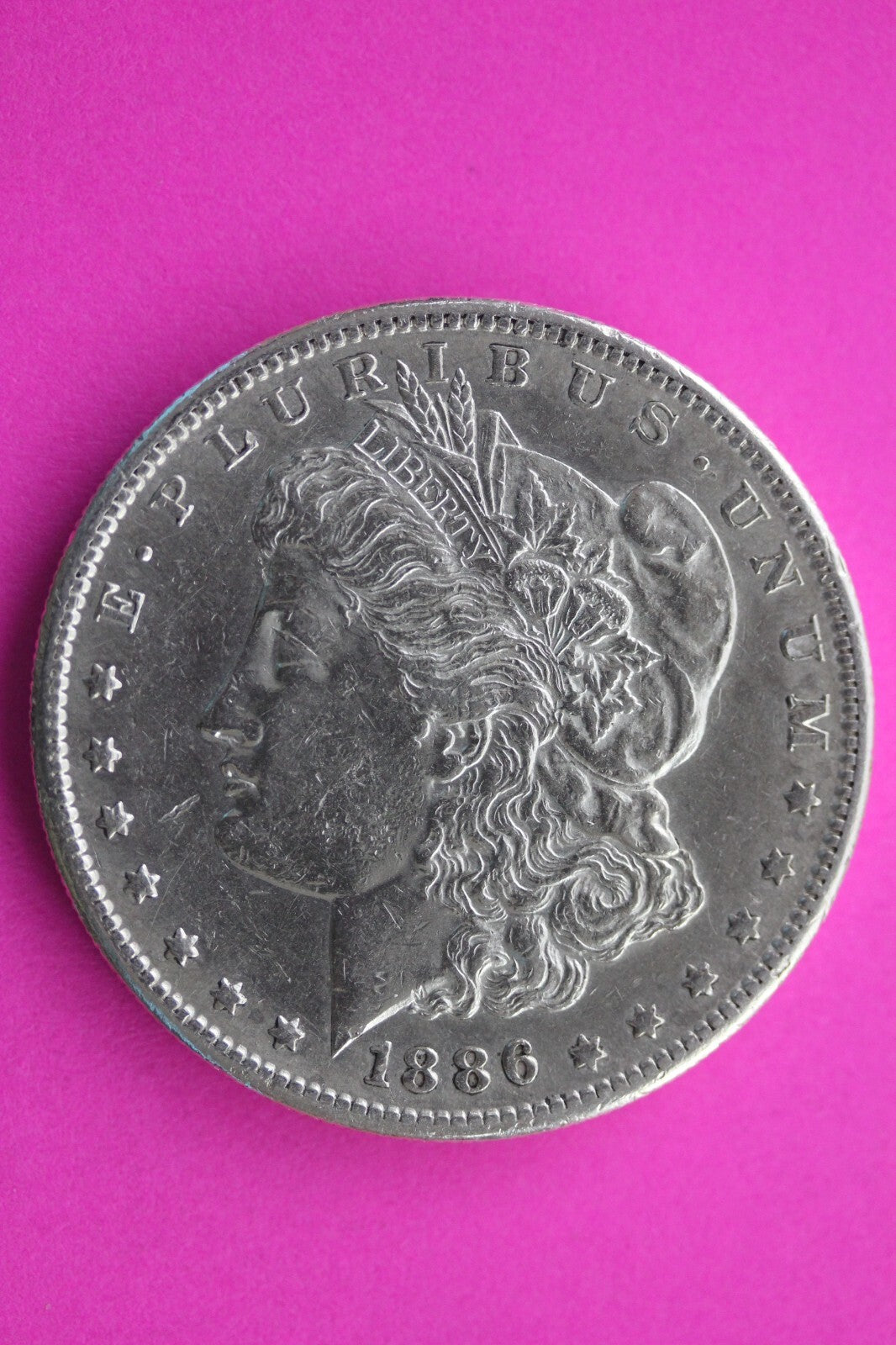 Hi Grade 1886 S Morgan Lady Liberty Rare Date Silver Dollar Authentic Coin 0377N