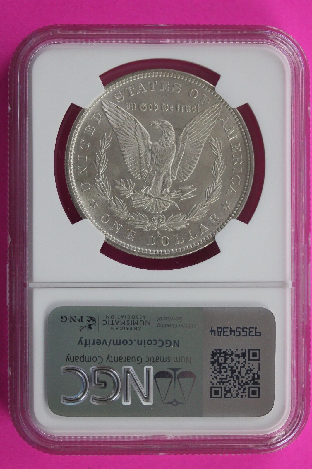 1880 S MS 63 Liberty Morgan Silver Dollar NGC Certified Graded Authentic Slab 08
