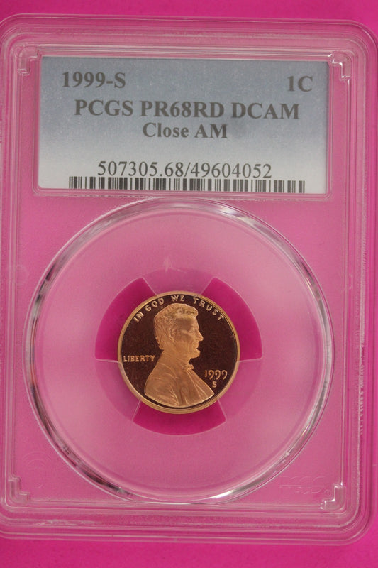 1999 S PR 68 Red Close AM Abraham Lincoln Memorial Cent DCAM PCGS Certified 1286