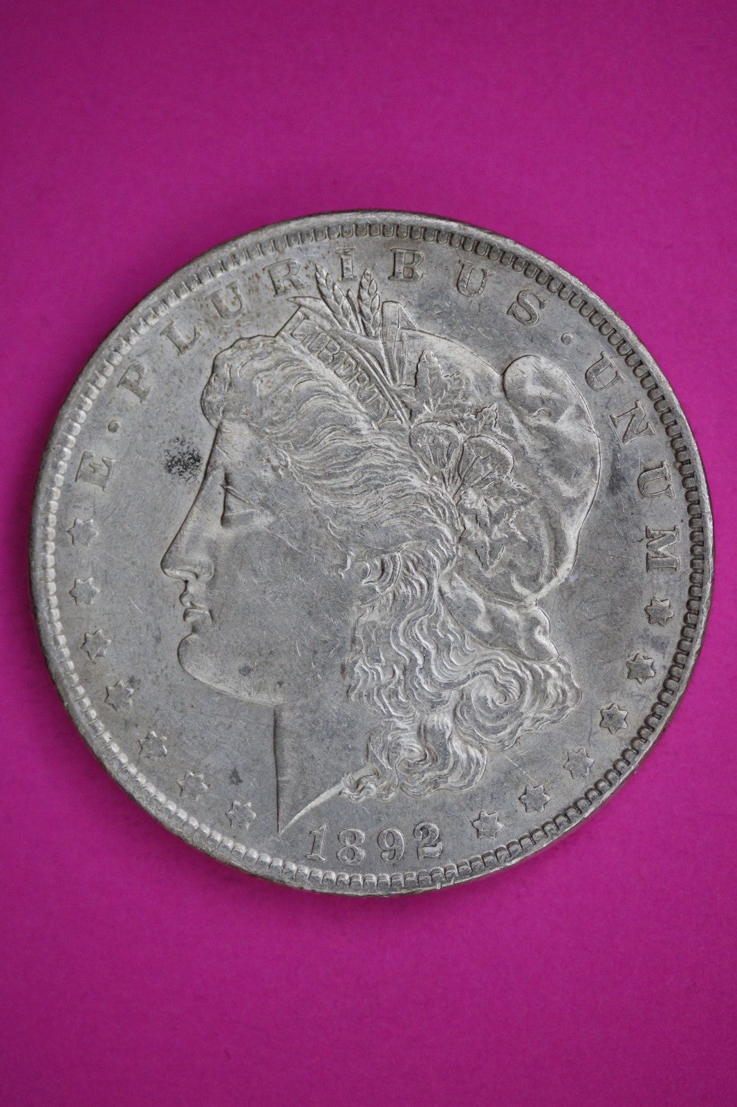 1892 P Morgan Lady Liberty Silver Dollar Guaranteed Authentic & Genuine 2697