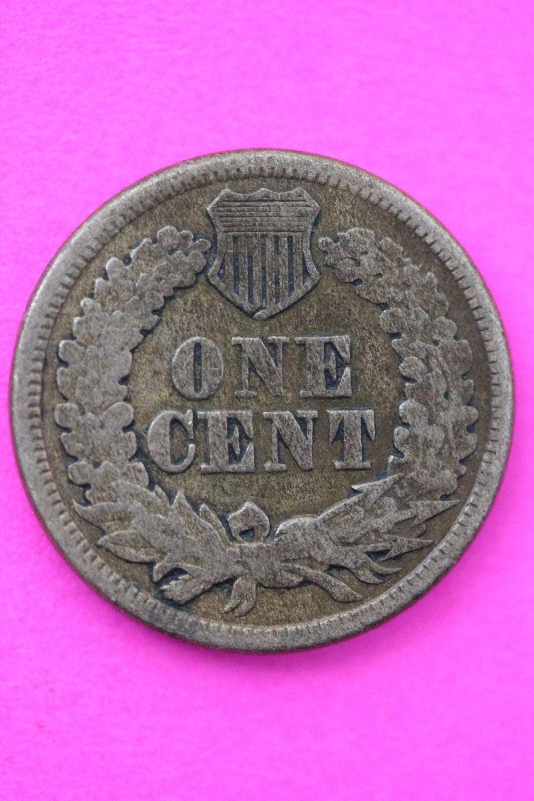1863 Copper Nickel Indian Head Cent Penny Early Type Coin Exact Coin Pictured 58