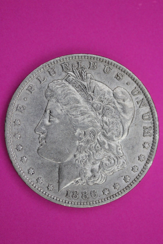 High Grade 1886 O Morgan Liberty Silver Dollar New Orleans Semi Key Coin 249